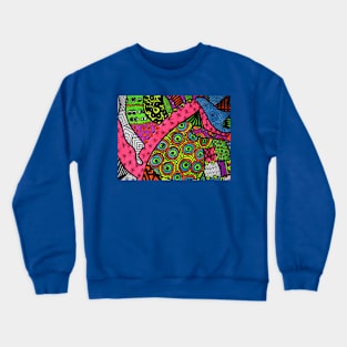 Abstract Fluoro 2 alternate landscape view Crewneck Sweatshirt